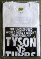 TYSON, MIKE-TONY TUBBS SOUVENIR TEE SHIRT (SEALED IN PACKAGE-1988)