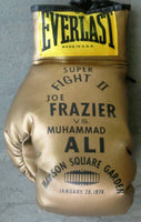 ALI, MUHAMMAD-JOE FRAZIER II SOUVENIR GOLD GLOVE (1974)