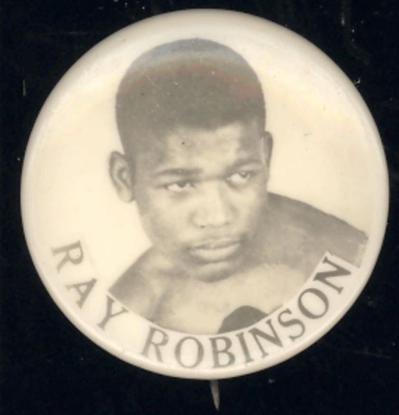 ROBINSON, SUGAR RA SOUVENIR PIN (RARE EARLY 1940'S)