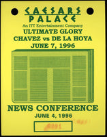 DE LA HOYA, OSCAR-JULIO CESAR CHAVEZ MEDIA CREDENTIAL (1996)