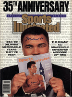 ALI, MUHAMMAD & CASSIUS CLAY SIGNED 35TH ANNIVERSARY ISSUE OF SPORTSILLUSTRATED