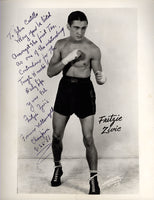 ZIVIC, FRITZIE SIGNED PHOTO (SIGNED IN 1951)