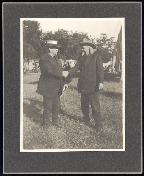 SULLIVAN, JOHN L. & BUFFALO BILL CODY ANTIQUE MOUNTED PHOTO