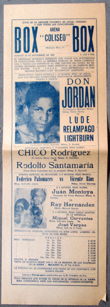 JORDAN, DON-LUDE LIGHTBURN ON SITE POSTER (1960)