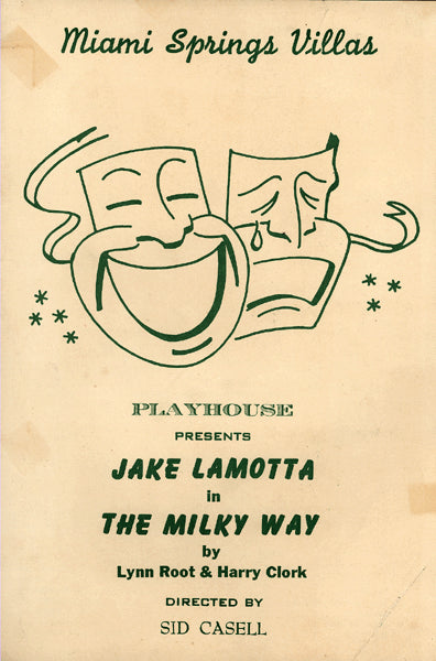 LAMOTTA, JAKE THEATRE PROGRAM (1955-THE MILKY WAY)
