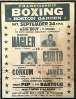 HAGLER, MARVIN-RAY PHILLIPS ON SITE POSTER (1977)