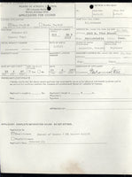 ALI, MUHAMMAD VINTAGE SIGNED LICENSE APPLICATION (1970-MICHIGAN)