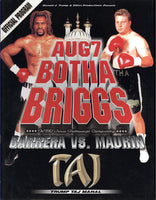 BARRERA, MARCO ANTONIO-PASTOR HUMBERTO MAURIN & SHANNON BRIGGS-FRANCOIS BOTHA OFFICIAL PROGRAM