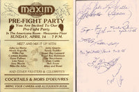 ALI, MUHAMMAD-SUGAR RAY ROBINSON-JAKE LAMOTTA SIGNED PAGE (1985)