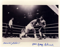 JOHNSON, MARVIN & EDDIE MUSTAFA MUHAMMAD SIGNED PHOTO (STINSON LOA)