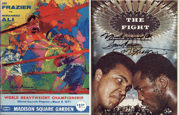 ALI, MUHAMMAD-JOE FRAZIER I OFFICIAL PROGRAM (1971-SIGNED BY ALI & FRAZIER)