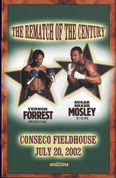 FORREST, VERNON-SHANE MOSLEY II OFFICIAL PROGRAM (2002)