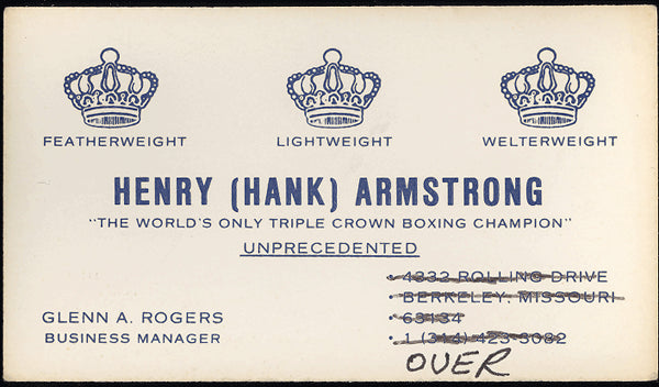 ARMSTRONG, HENRY BUSINESS CARD