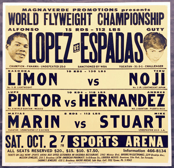 PINTOR, LUPE-JOSE ANTONIO ROSA & LIMON-NOJI ON SITE POSTER (1976)