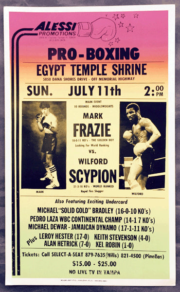 SCYPION, WILFRED-MARK FRAZIE ON SITE POSTER (1982)