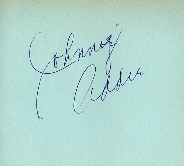 ADDIE, JOHNNY INK SIGNATURE