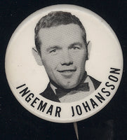 JOHANSSON, INGEMAR RARE PINBACK