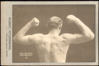 FITZSIMMONS, ROBERT CABINET CARD (1899-AS WORLD HEAVYWEIGHT CHAMPION)