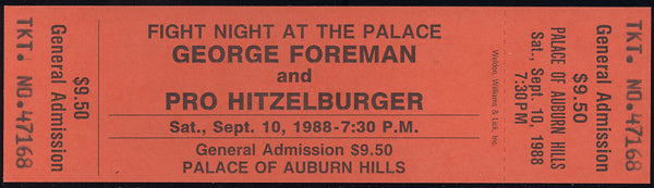 FOREMAN, GEORGE-BOBBY HITZ FULL TICKET (1988)