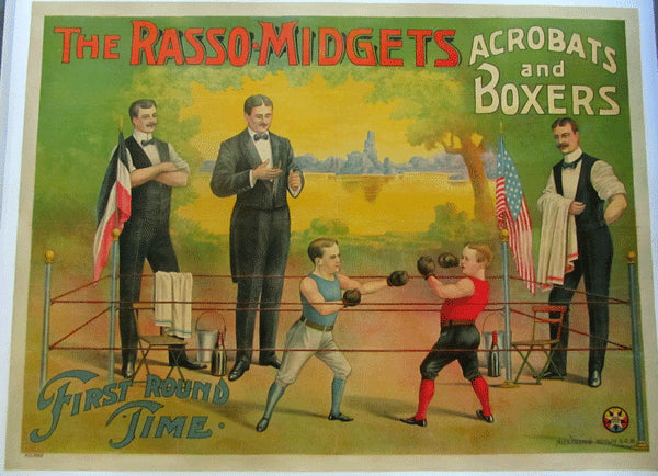 RASSO MIDGETS ORIGINAL POSTER (EARLY 20TH CENTURY)