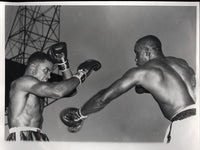 LISTON, SONNY-EDDIE MACHEN WIRE PHOTO (1960)