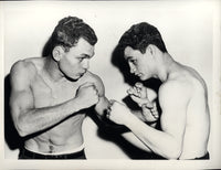 ORTIZ, CARLOS-FELIX CHIOCCA WIRE PHOTO (1957-SQUARING OFF)