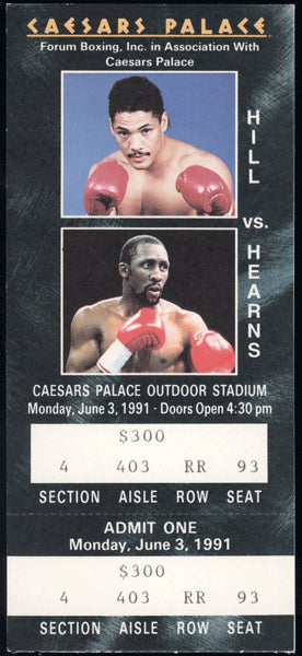 HEARNS, THOMAS-VIRGIL HILL FULL TICKET (1991)