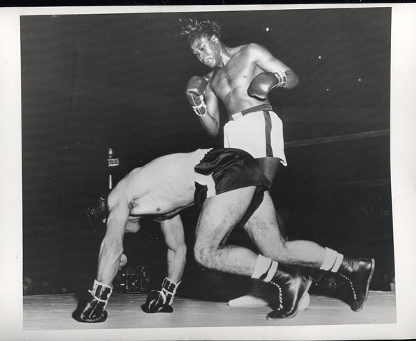 GAVILAN, KID-ITALO SCORTICHINI WIRE PHOTO (1953)