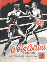 ORTIZ, MANUEL-JACKIE PATERSON OFFICIAL PROGRAM (1949)