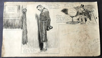 RICKARD, TEX CARTOON ART BY J.W. MCGURK (UPON HIS DEATH-1929)