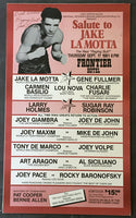 LAMOTTA, JAKE SALUTE TO SIGNED POSTER (1981)