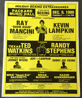 MANCINI, RAY "BOOM BOOM"-KELVIN LAMPKIN ON SITE POSTER (1980)