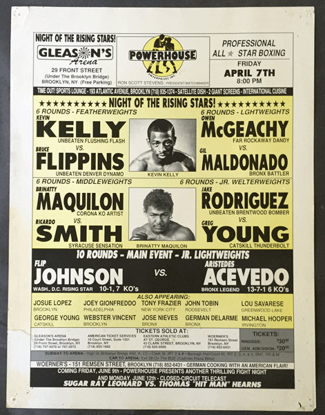 KELLEY, KEVIN-BRUCE FLIPPENS ON SITE POSTER (1989)