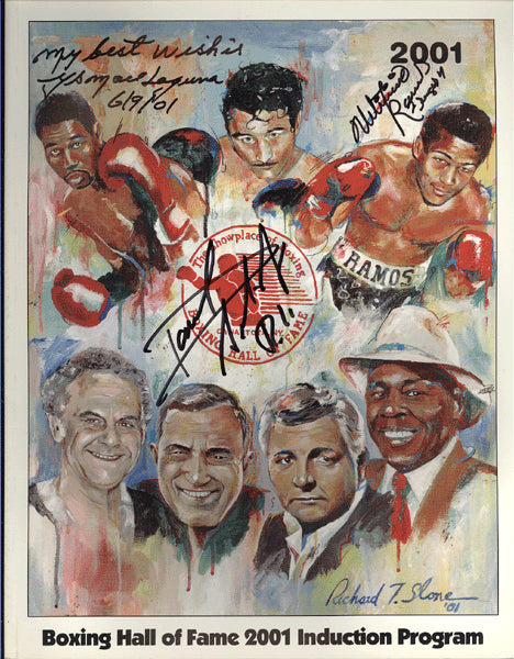 2001 BOXING HALL OF FAME INDUCTION PROGRAM (SIGNED BY 2)
