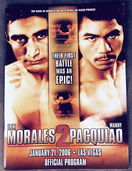 PACQUIAO, MANNY-ERK MORALES II OFFICIAL PROGRAM (2006)