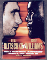 KLITSCHKO, VITALI-DANNY WILLIAMS OFFICIAL PROGRAM (2004)