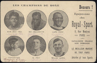 BOXING GREATS PHOTO POSTCARD