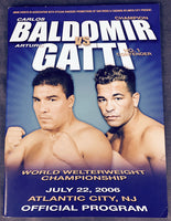 GATTI, ARTURO-CARLOS BALDOMIR OFFICIAL PROGRAM (2006)