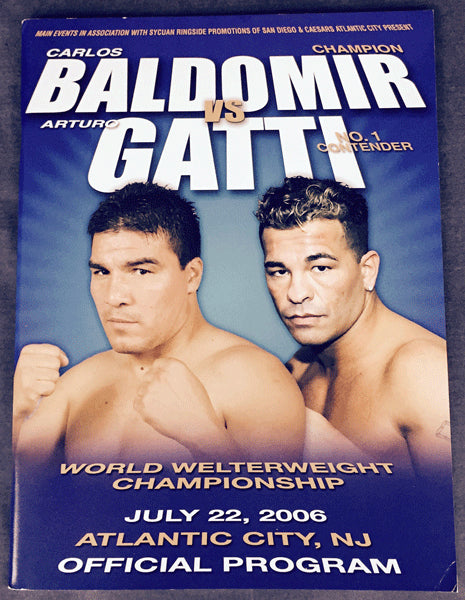 GATTI, ARTURO-CARLOS BALDOMIR OFFICIAL PROGRAM (2006)