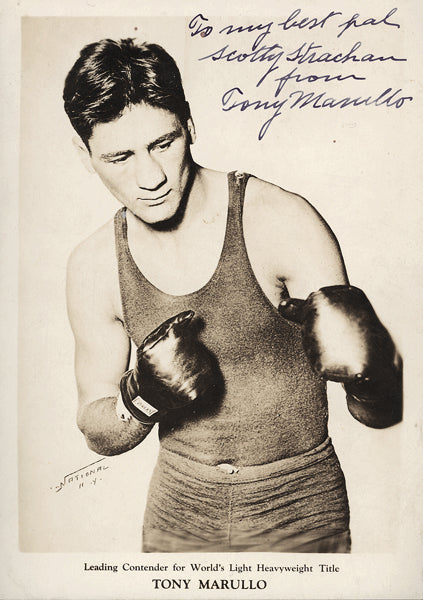 MARULLO, TONY SIGNED PROMOTIONAL PHOTO