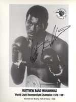 MUHAMMAD, MATTHEW SAAD SIGNED PHOTO