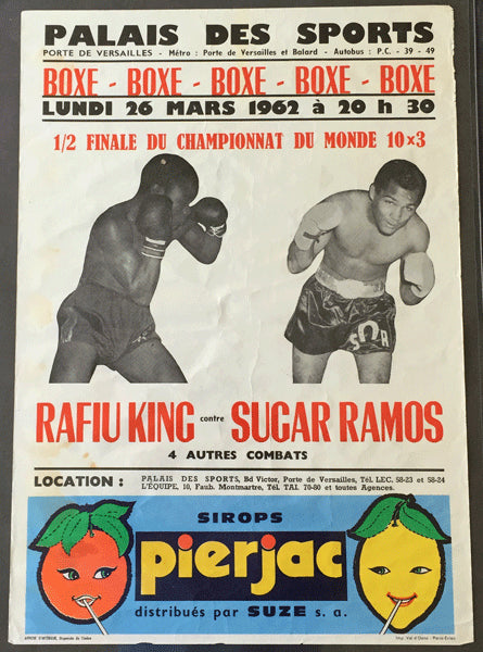 RAMOS, SUGAR-RAFIU KING ON SITE POSTER (1962)