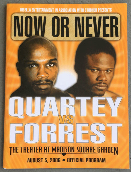 FORREST, VERNON-IKE QUARTEY OFFICIAL PROGRAM (2006)