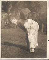 CARPENTIER, GEORGES ANTIQUE PHOTO (PLAYING WITH HIS DOG)