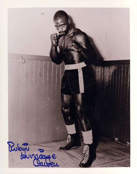 CARTER, RUBIN "HURRICANE" SIGNED PHOTO