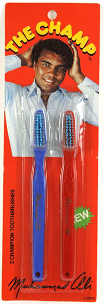 ALI, MUHAMMAD CHAMP TOOTHBRUSHES (1970'S-ORIGINAL PACKAGE)