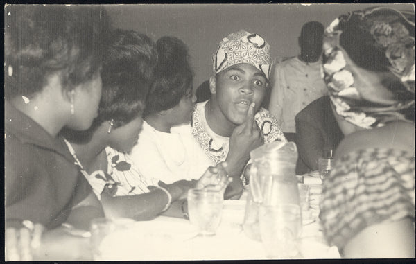 ALI, MUHAMMAD REAL PHOTO POSTCARD (1964-IN GHANA)