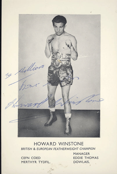WINSTONE, HOWARD SIGNED PHOTO