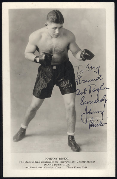 RISKO, JOHNNY SIGNED PHOTO POSTCARD – JO Sports Inc.