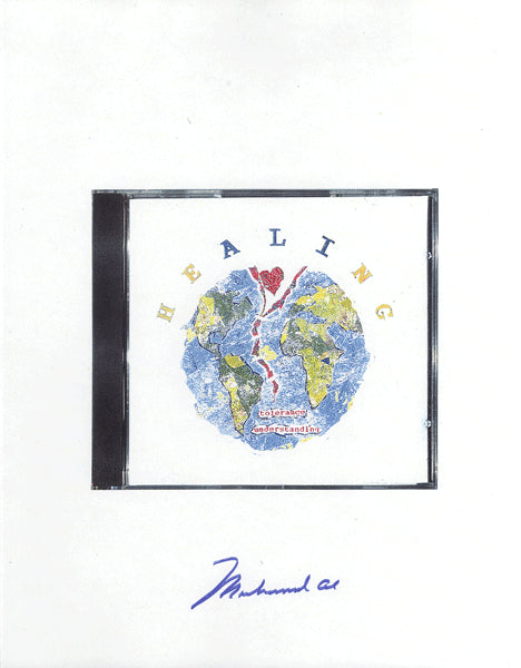 ALI, MUHAMMAD SIGNED "HEALING" LOGO (THOMAS HAUSER COA)